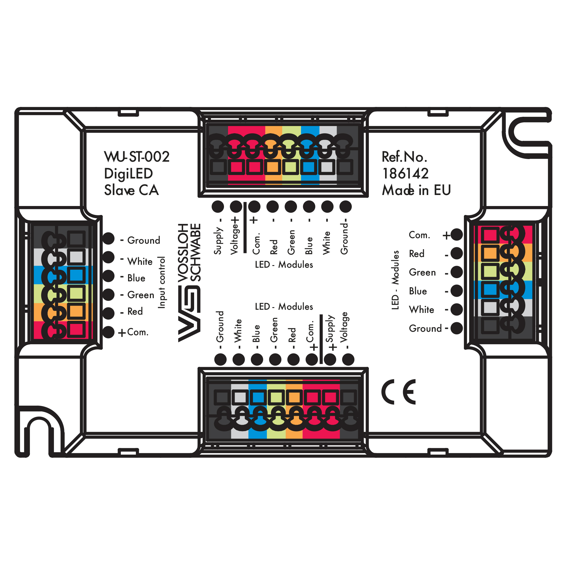 FLOS RGB DALI, DMX & RF Slave Interface — Amplificador Señal