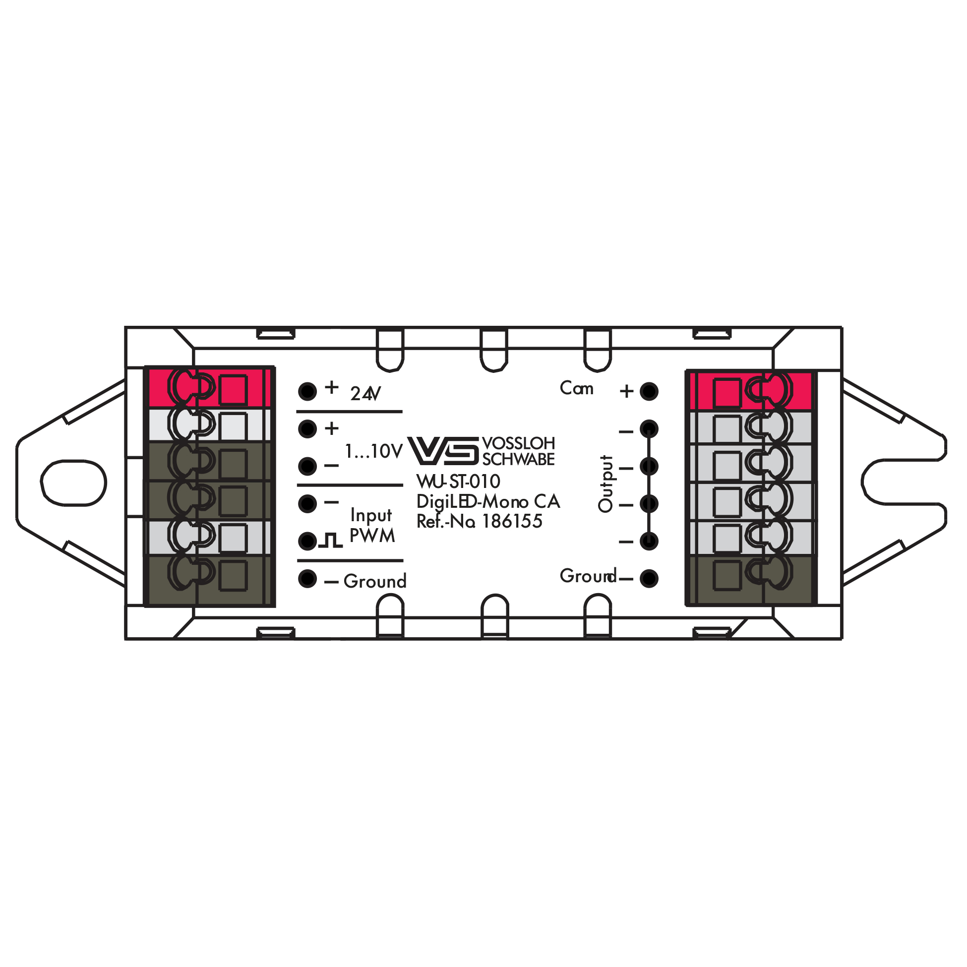 FLOS Architectural Dimmable Interface — Regulador 1-10V Cables 500mm Negro