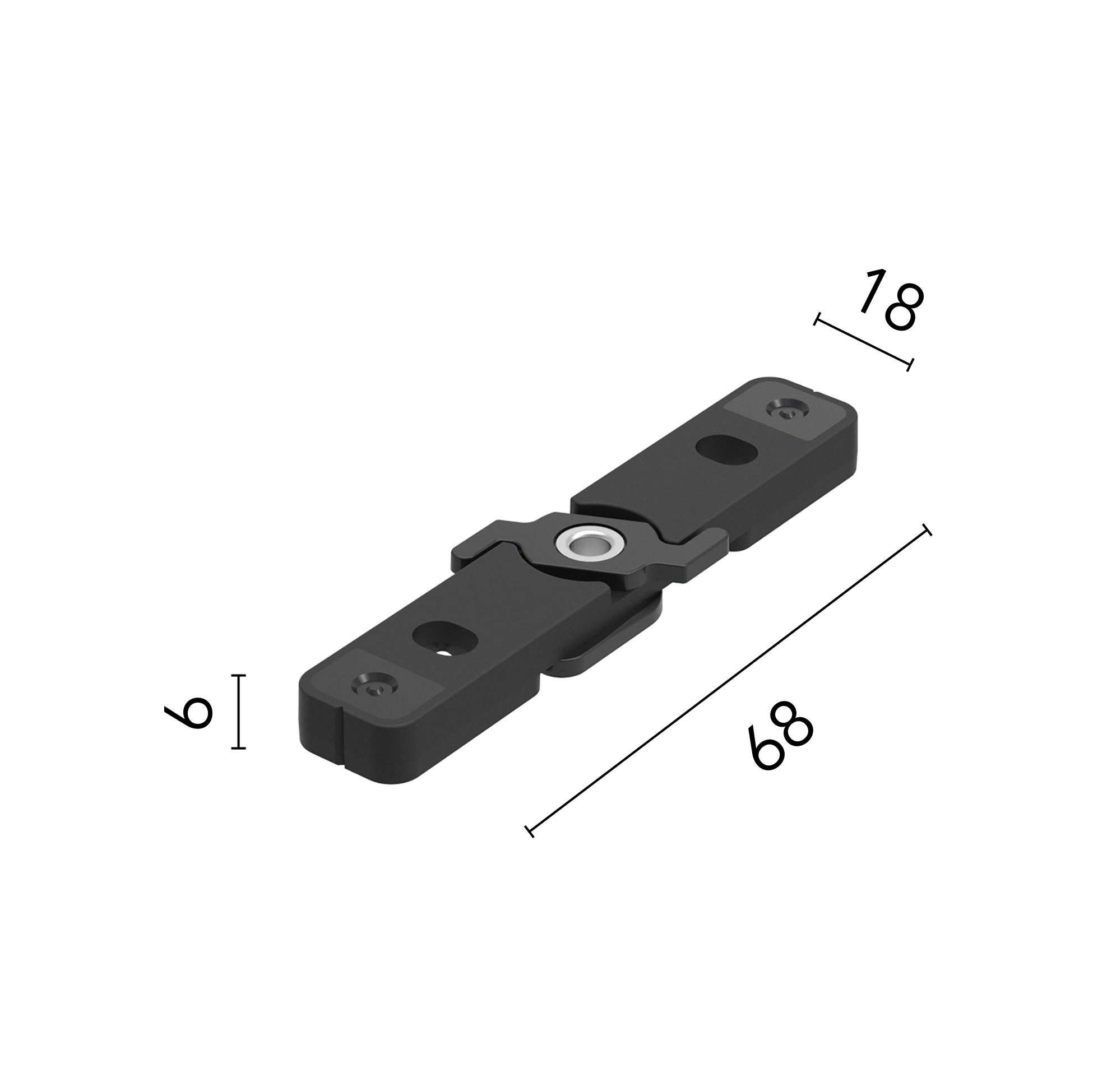 FLOS Ceiling Fixing Kit — Accesorio de Sujeción a Techo (Negro)