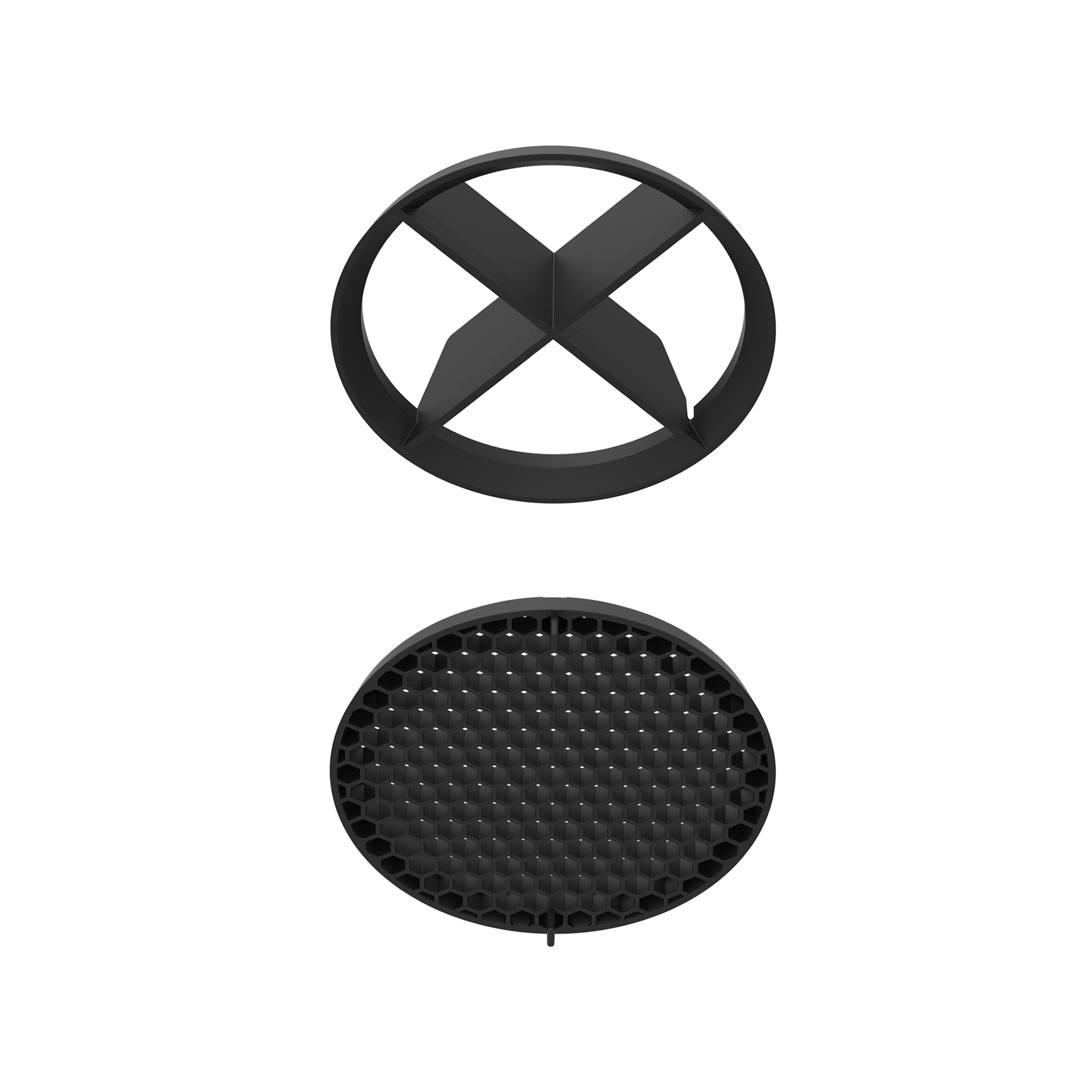 FLOS Architectural Honeycomb y Cruceta Bon Jour 145 — Apantallamiento (Negro)