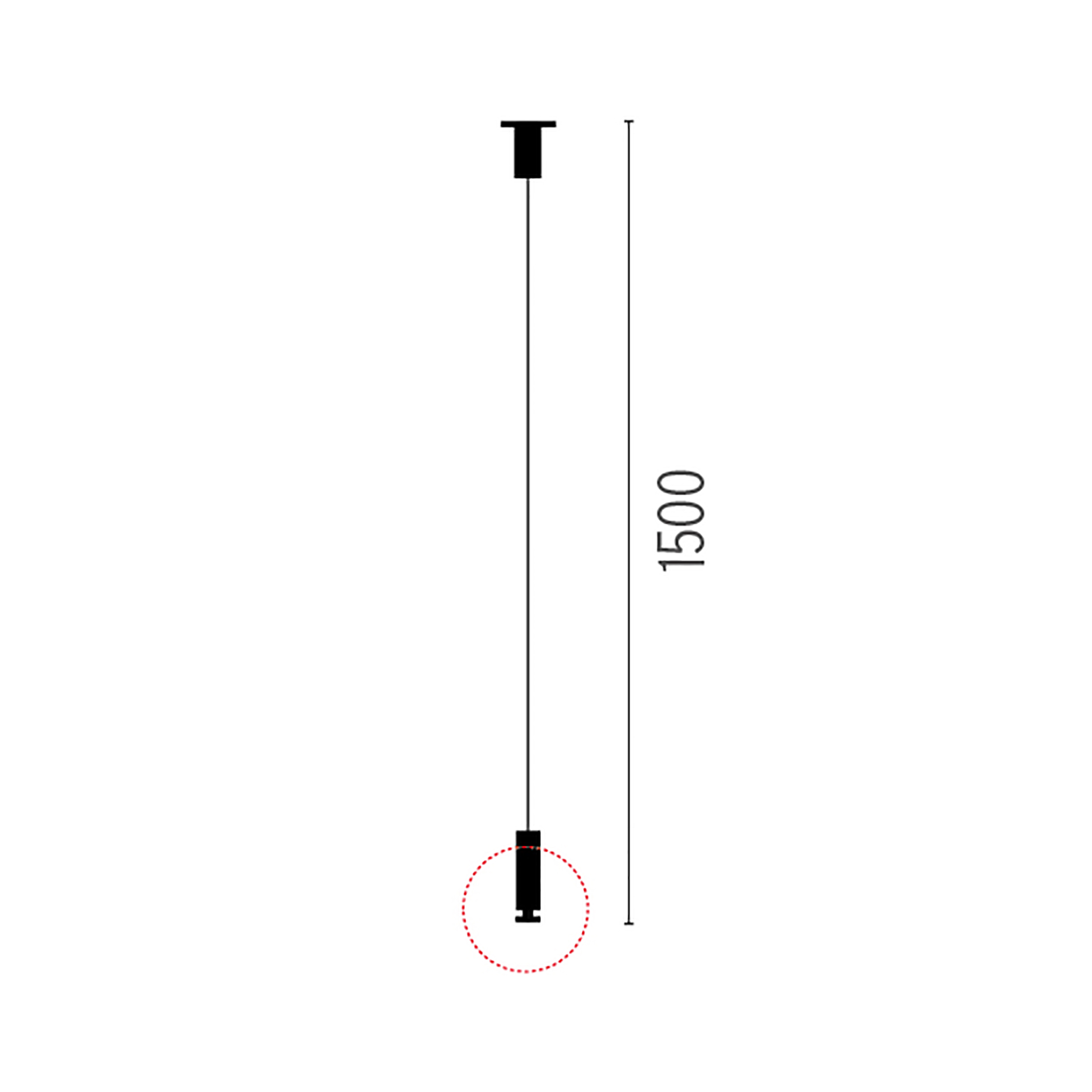 FLOS Suspension Kit 1.5 m — Accesorio de suspensión por cable