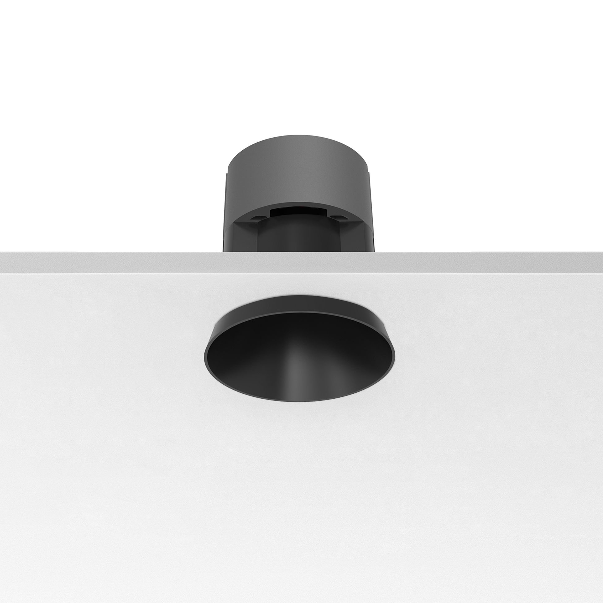 FLOS Architectural Bon Jour Ø90 Dali — Empotrable LED 16W 57° 3000K (Negro)
