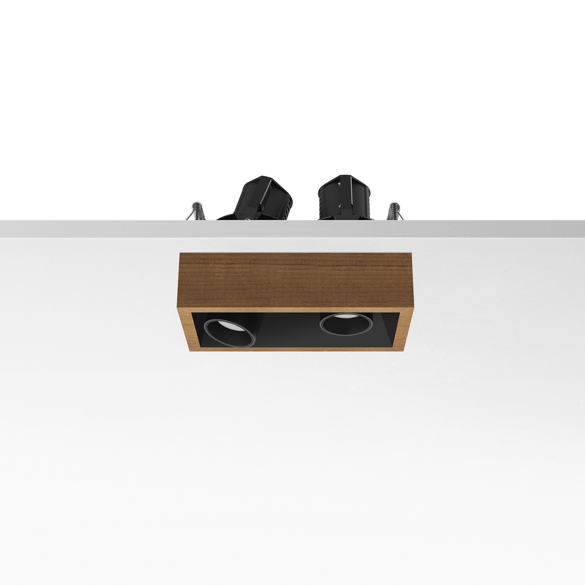 FLOS Architectural Johnny 80 Semi-Recessed 2L Square — Empotrable 2×6.2W 11° 2700K