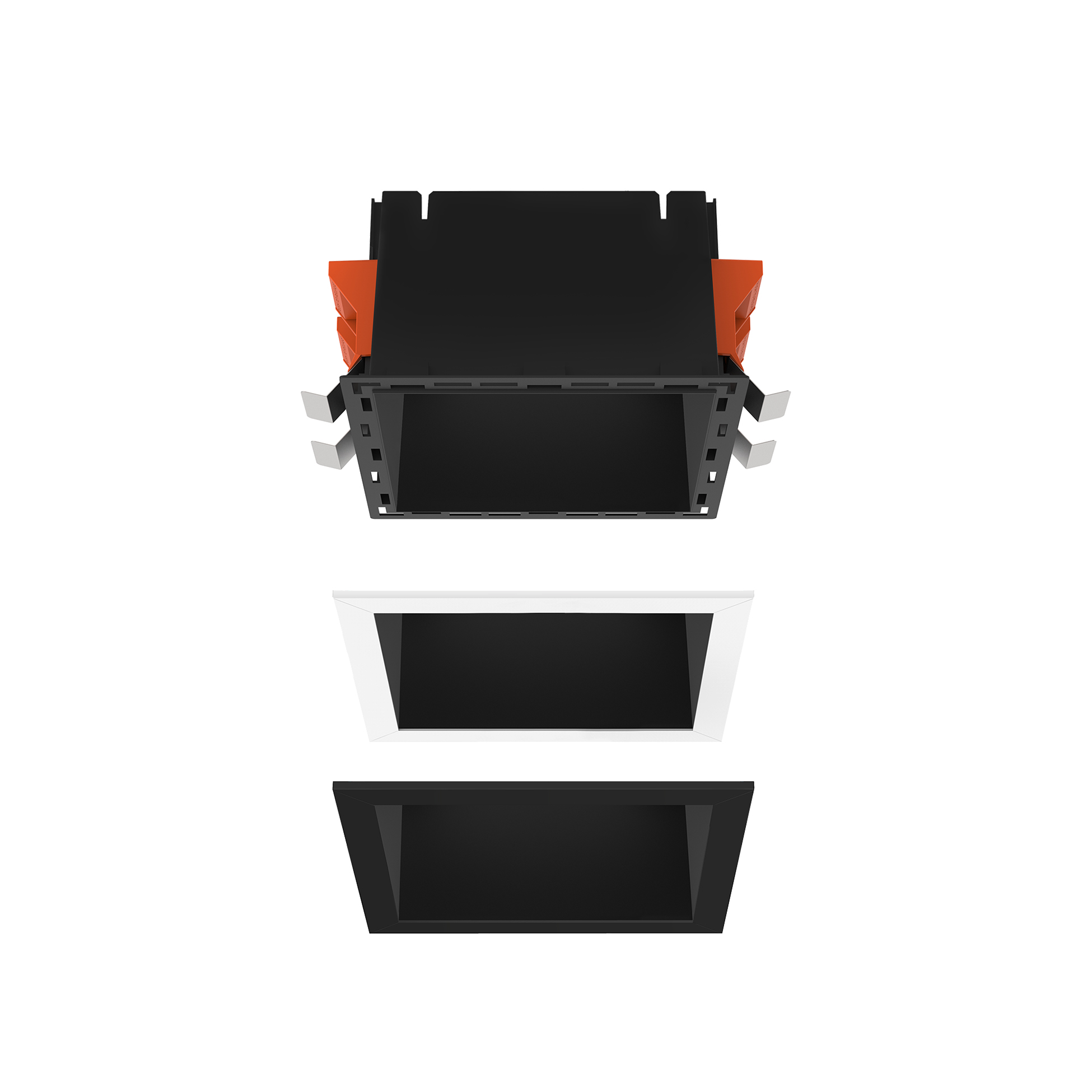FLOS Architectural Johnny 120 Square — Luminaria Empotrable LED 1L (Negro)