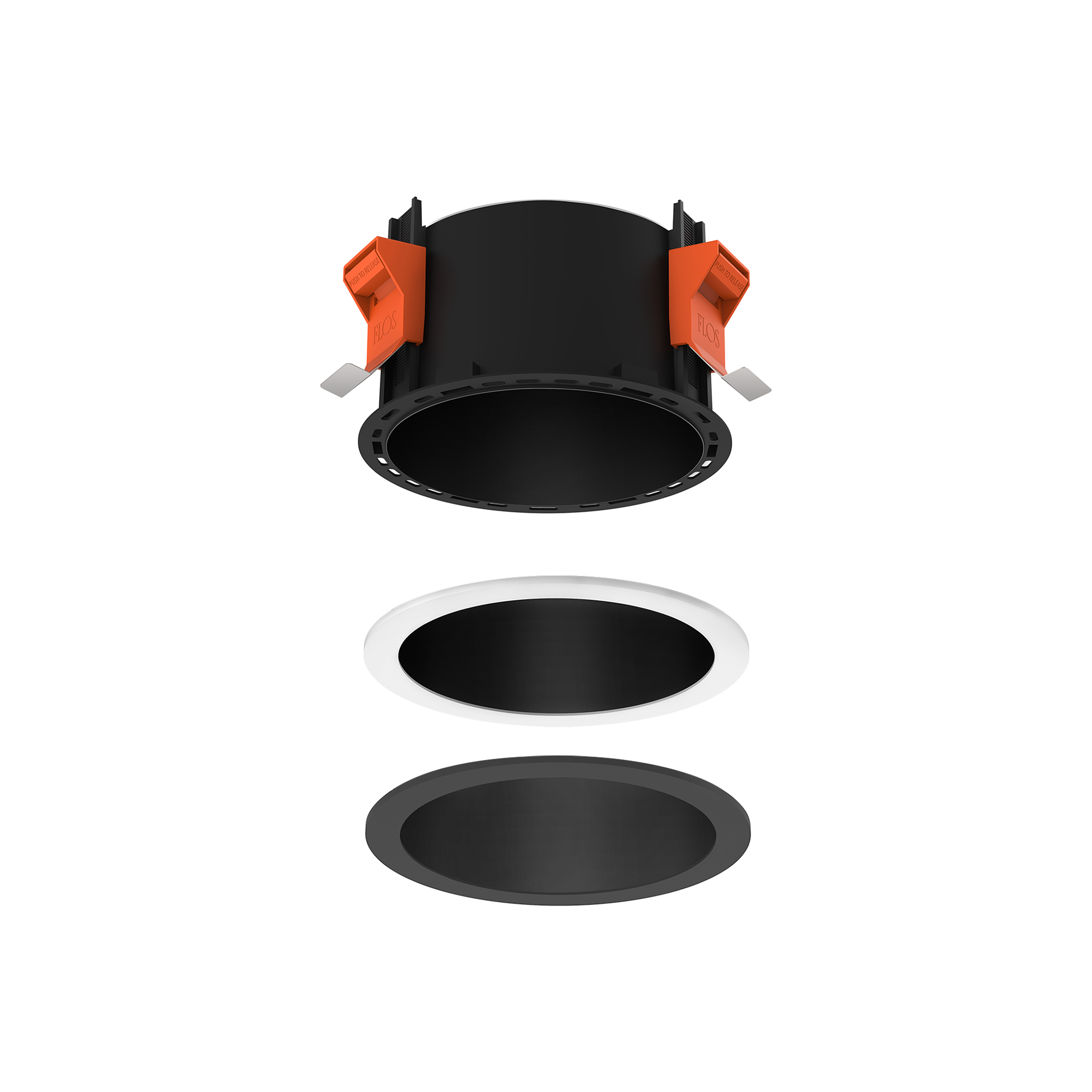FLOS Architectural Johnny 120 Round 1L — Empotrable LED Universal (Negro)