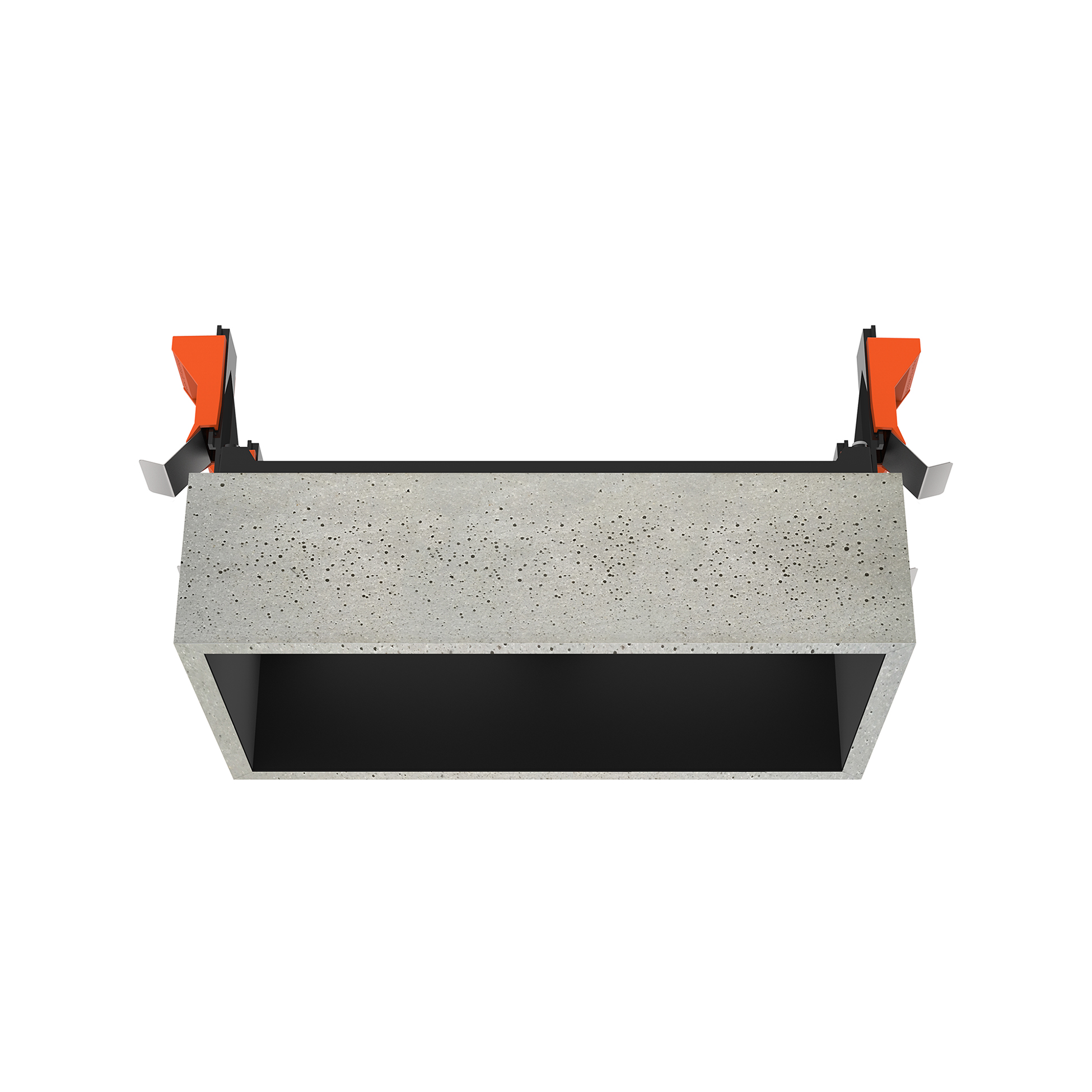 FLOS Architectural Johnny 120 Semi-Recessed — Luminaria Empotrable 2L IP20 Concreto