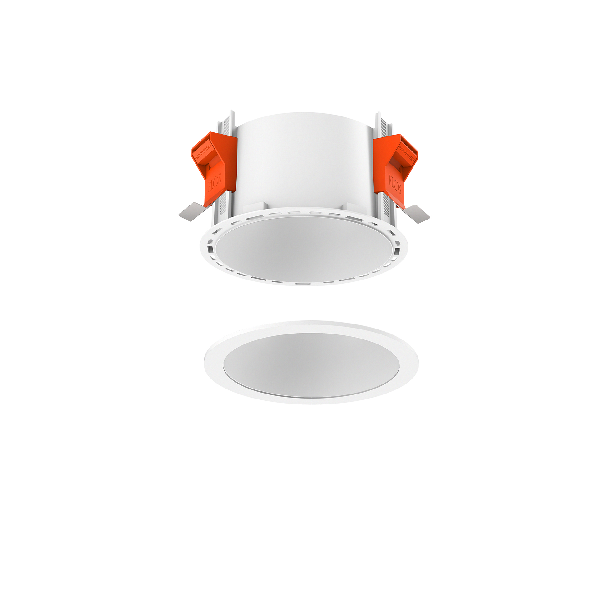 FLOS Architectural Johnny 120 Round — Empotrable LED Clase III Blanco