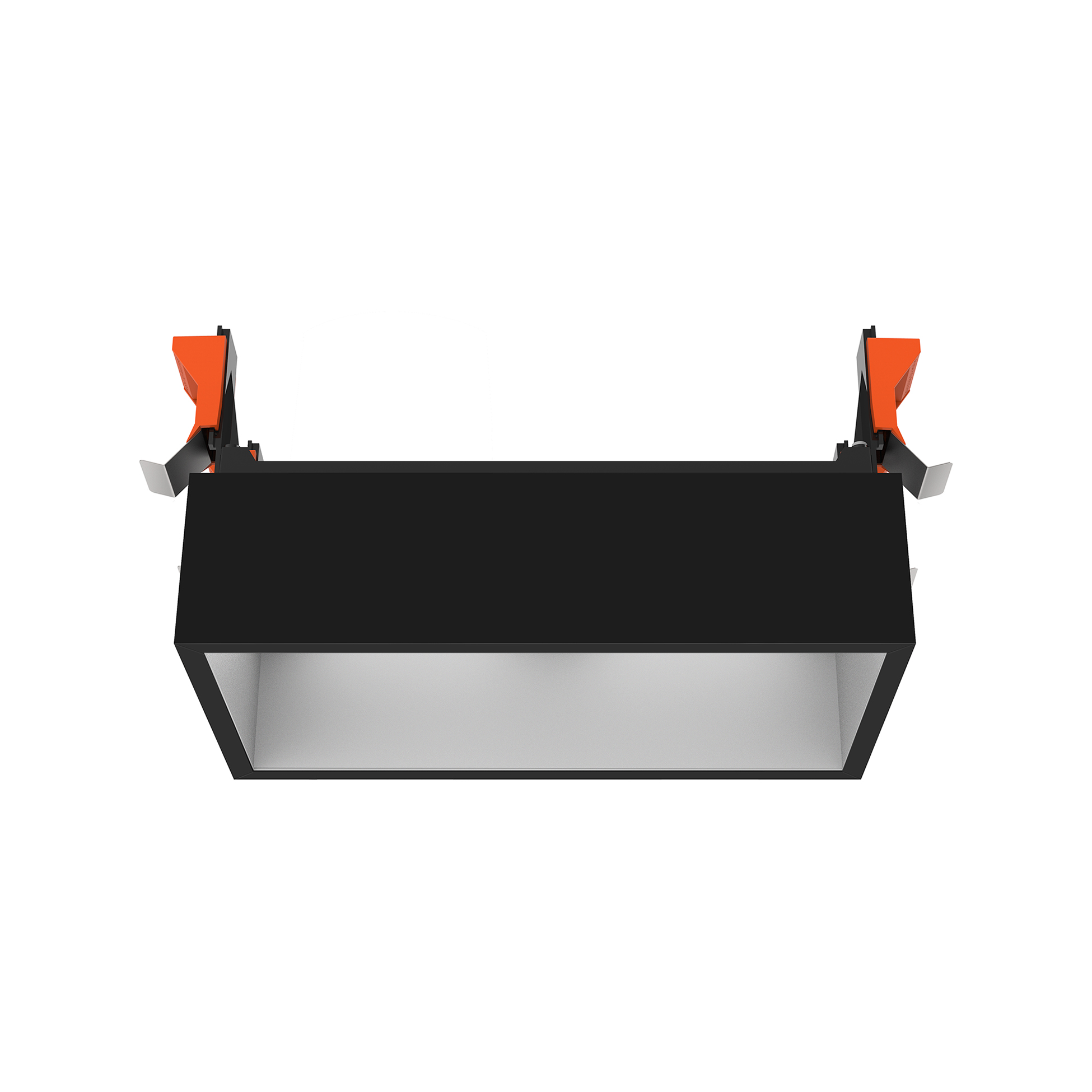 FLOS Architectural Johnny 120 2L Empotrable — Marco Cuadrado Luz Directa Negro