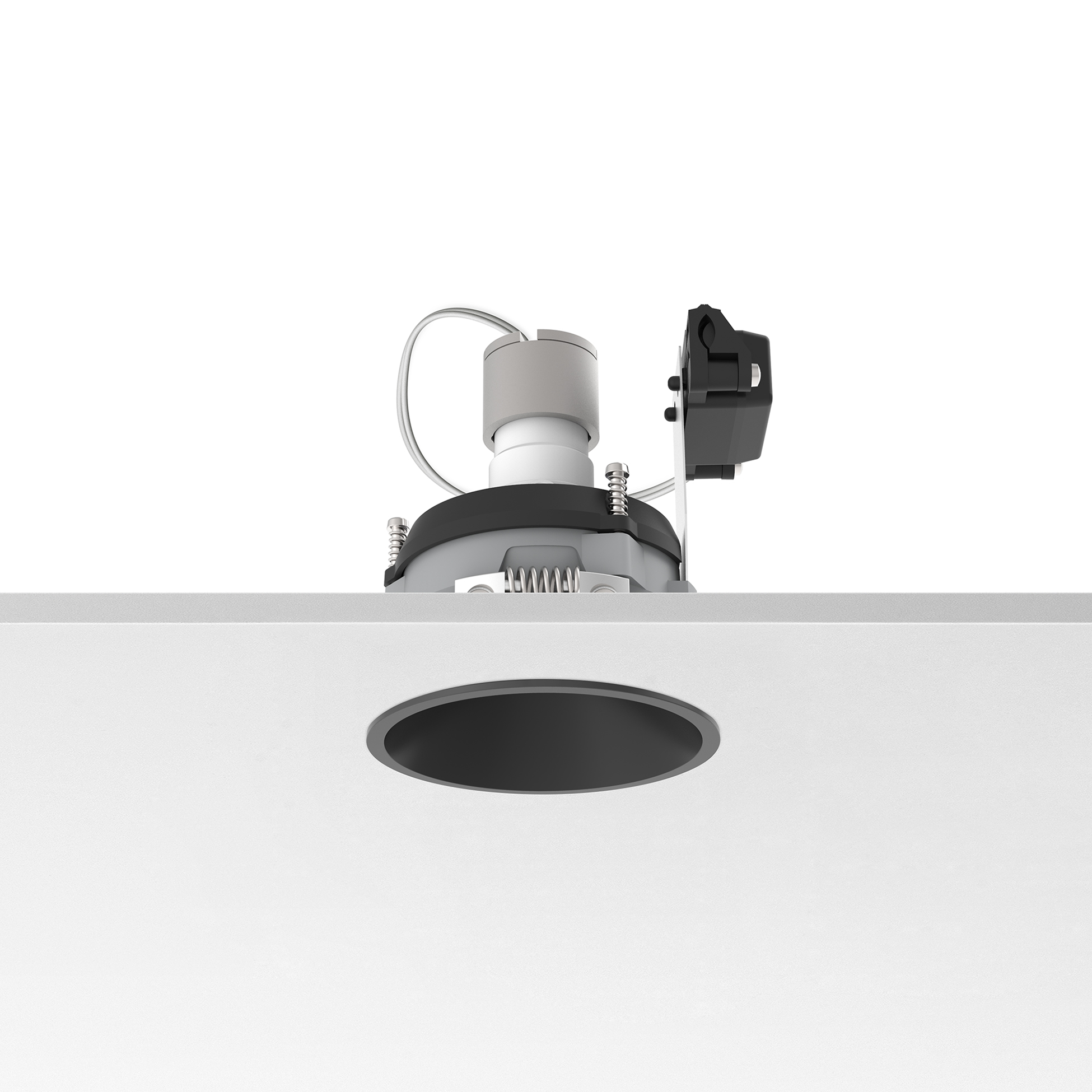 FLOS Architectural Easy Kap Ø80 Adjustable — Empotrable LED Retrofit (Negro)