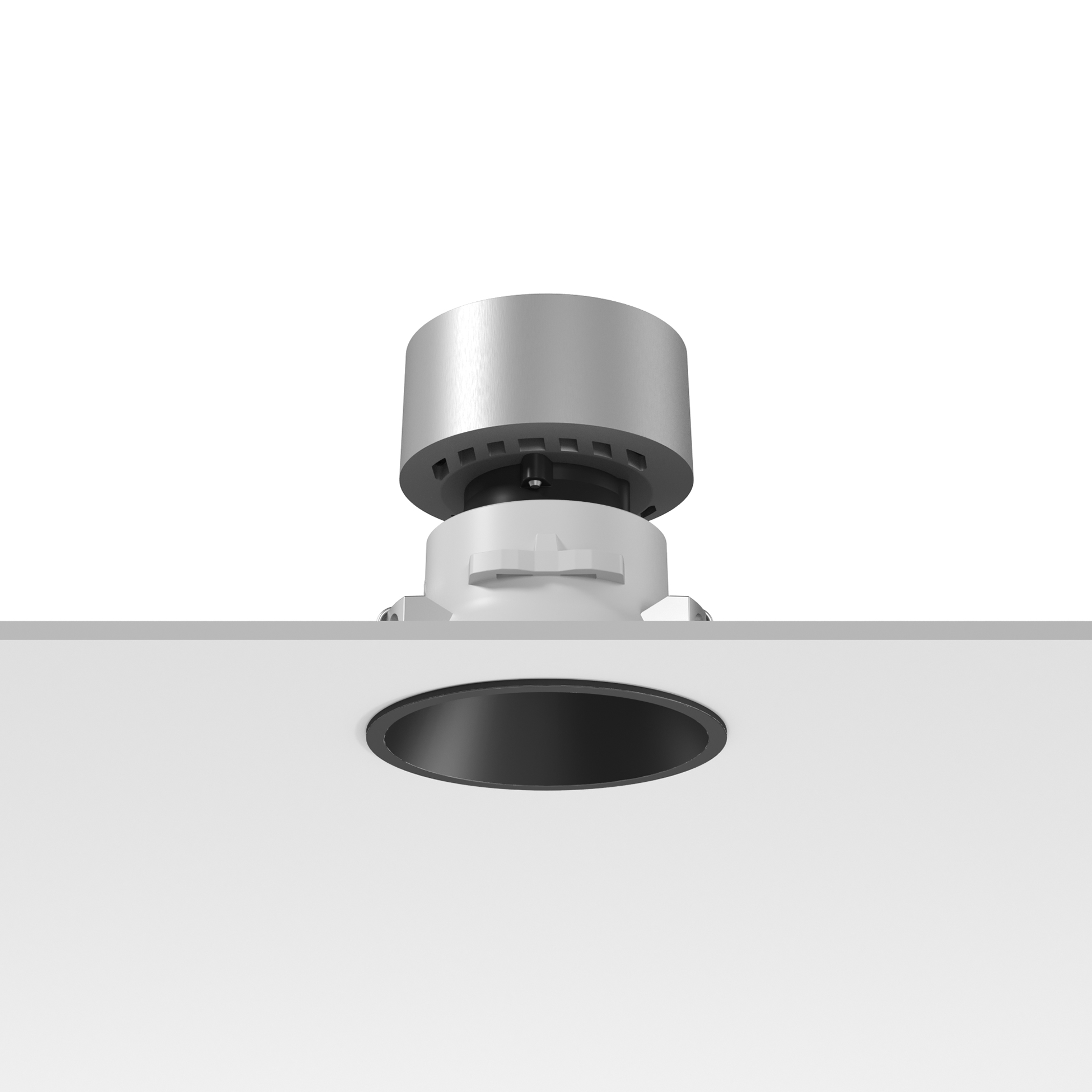 FLOS Architectural Easy Kap Ø80 Spot Fijo — Empotrable LED 13W 955lm 19° 3000K (Negro)