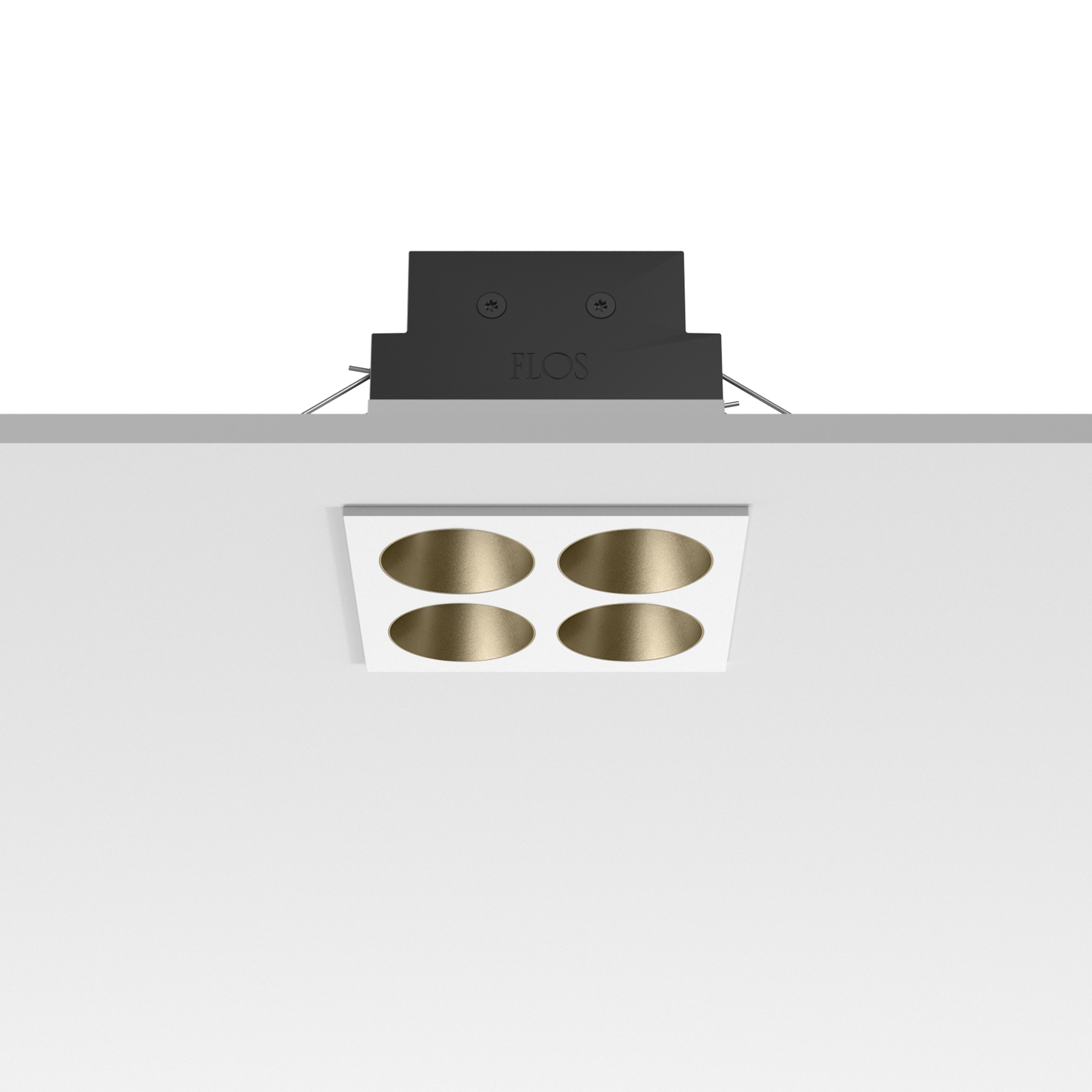 FLOS Architectural Light Shadow Fixed Trim 4 Spots .40 — LED 674lm 11° 2700K Mains