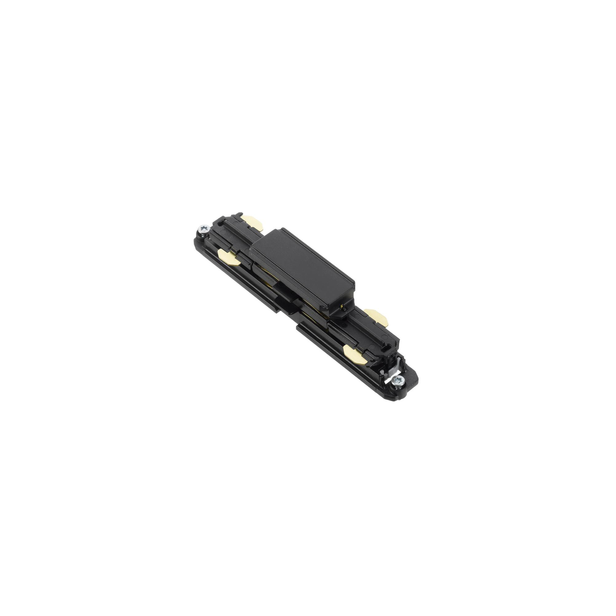FLOS Straight Connector Dali — Conector Lineal Negro Mate