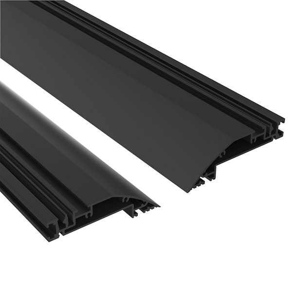 Light Cut Mini Aluminium Profile 2 unit kit/1000 mm. Channel 70/140 Installation