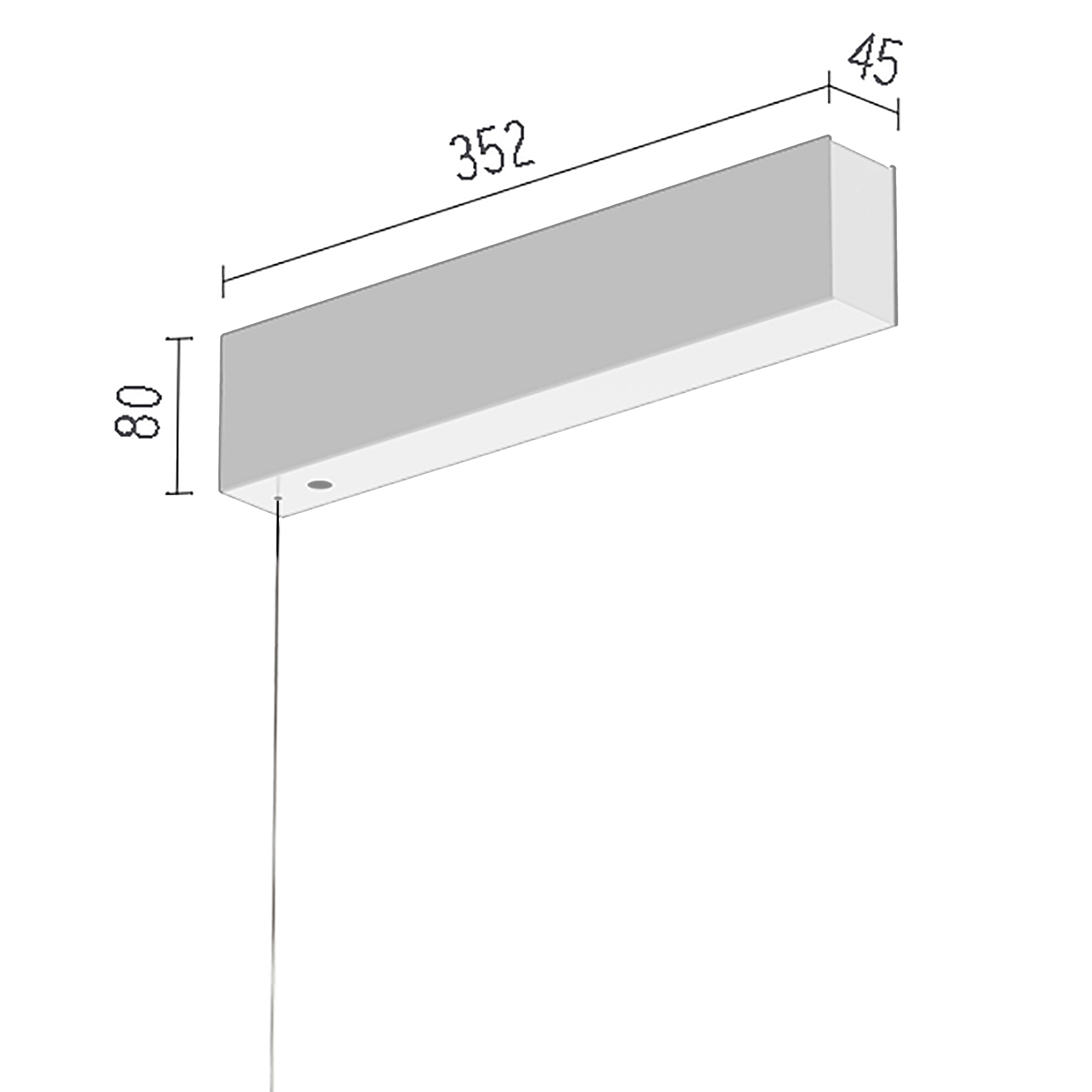 FLOS Architectural Running Magnet Suspension — Controlador 24V/185W DALI (Blanco)