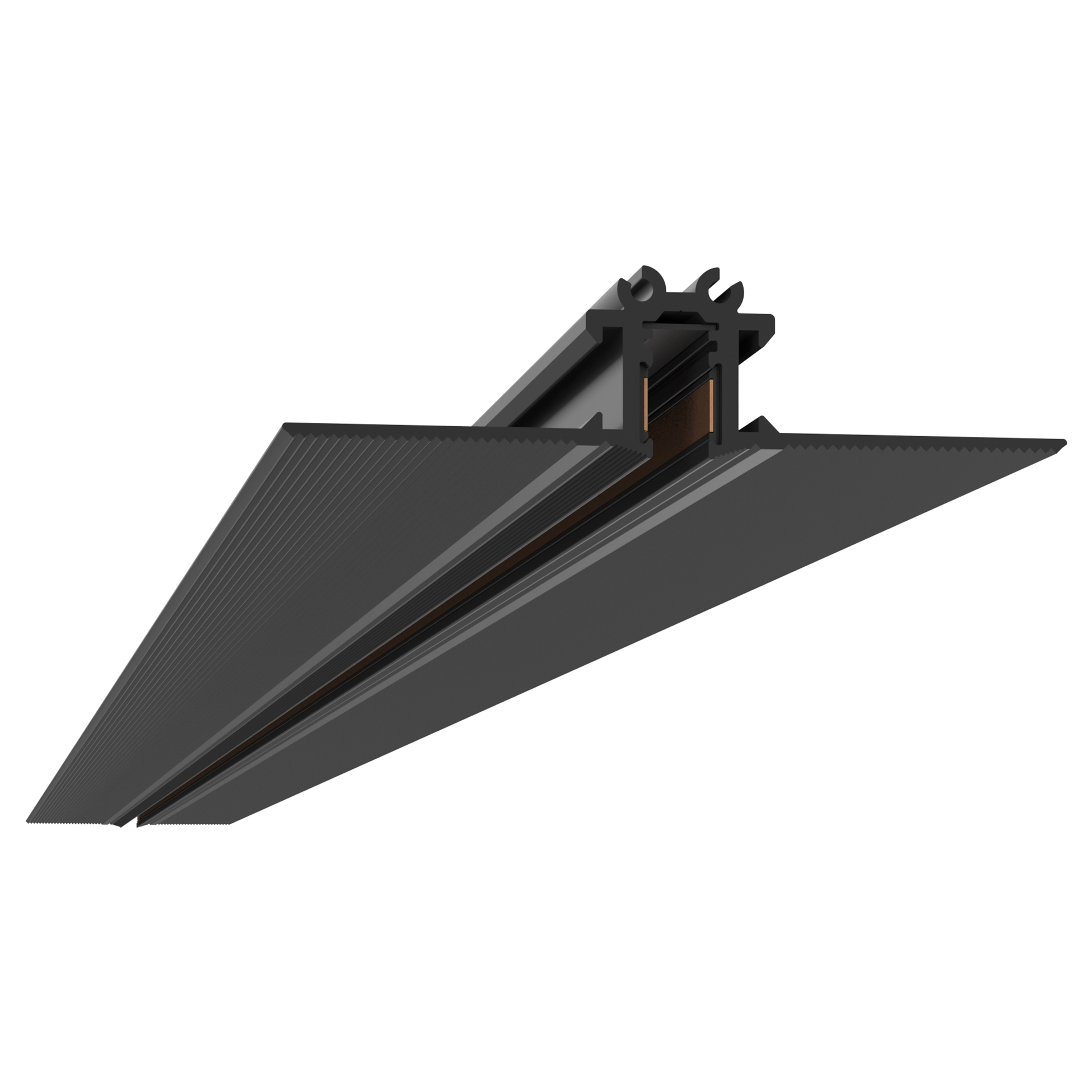 FLOS Architectural Micro Running Magnet Recessed — Perfil LED 120W 24V Negro
