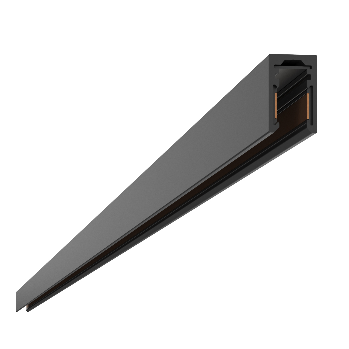 FLOS Architectural Micro Running Magnet — Perfil Superficie 120W 24V Negro