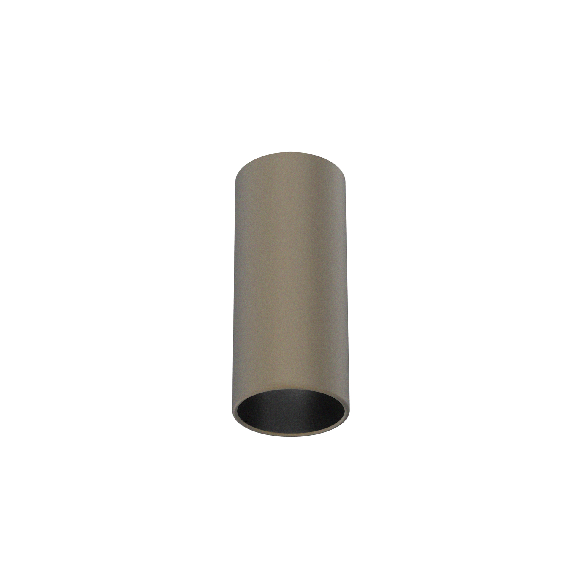 FLOS Architectural Kap Surface Ø100 — Techo/Pared LED 9W 28° 3000K (Marrón/Negro)