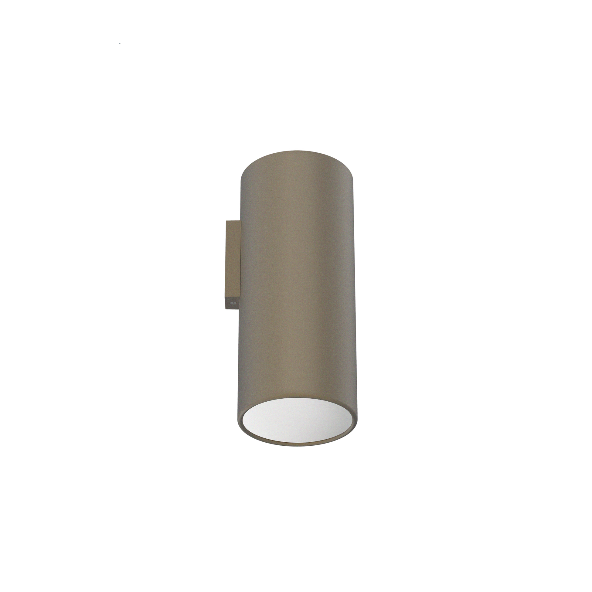 FLOS Architectural Kap Surface Wall Ø100 — Aplique LED 9W 3000K 29° (Marrón/Blanco)