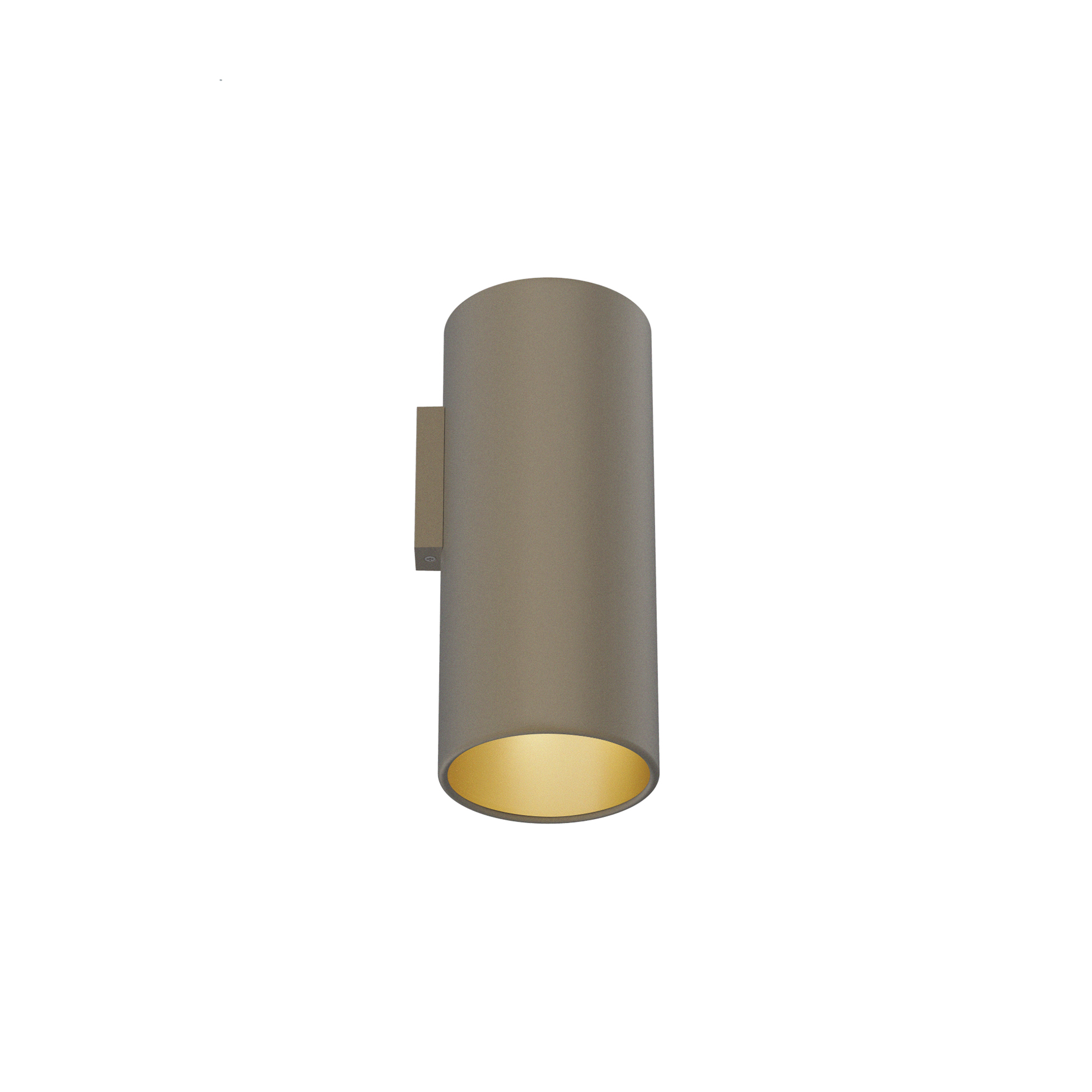 FLOS Architectural Kap Surface Wall Ø100 — Aplique LED 9W 3000K 29° (Marrón/Oro)