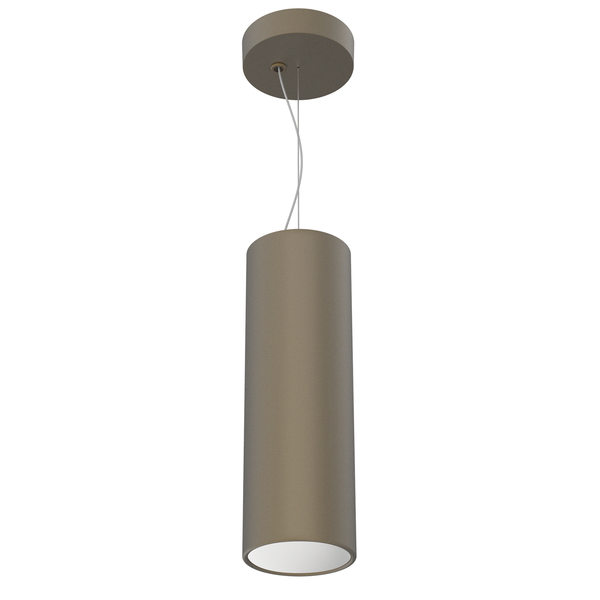 FLOS Architectural Kap Suspension Ø100 — Colgante LED 9W 29° 3000K (Marrón/Blanco)
