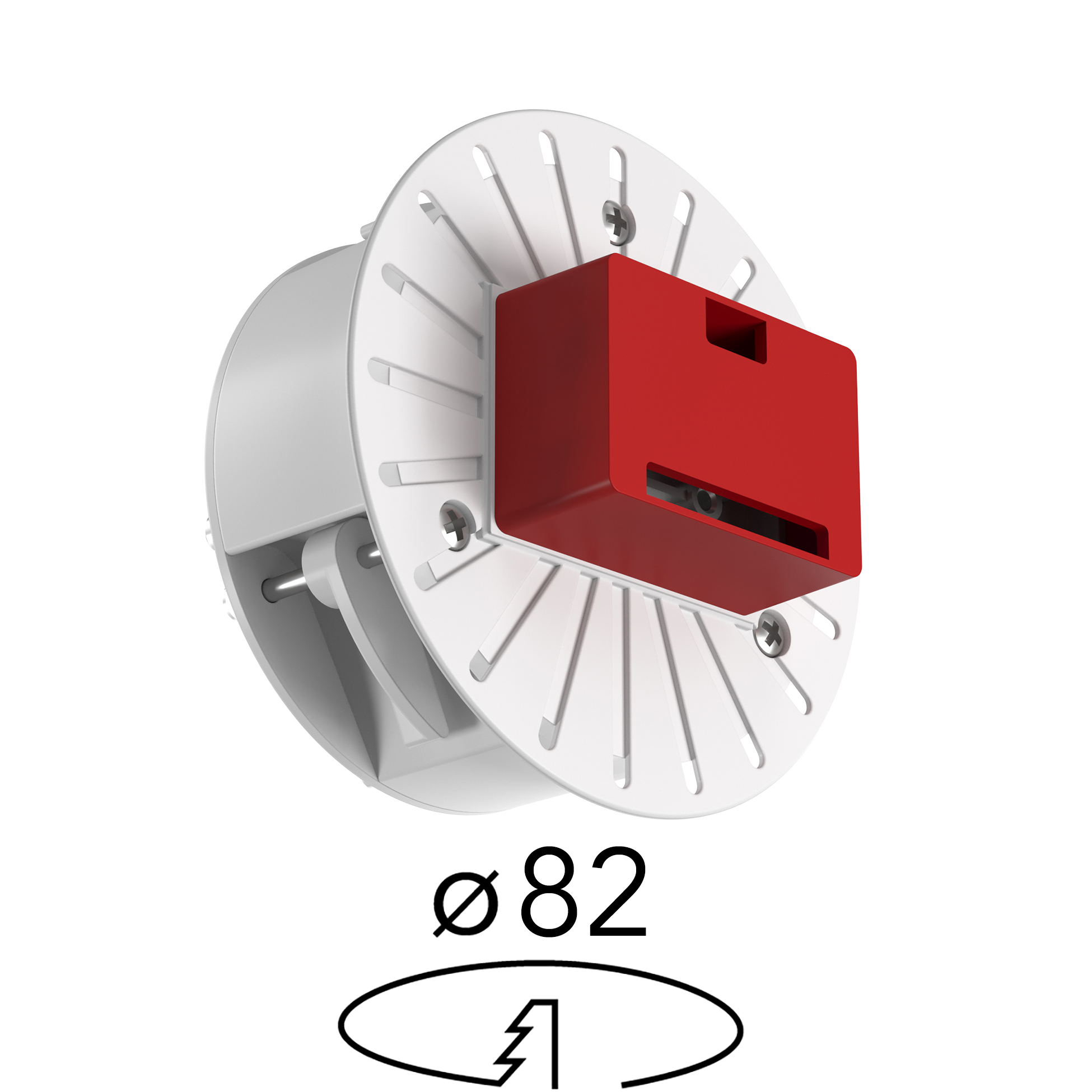 No Trim installation frame for wall mounting. 08.0205.00A accessory Flos