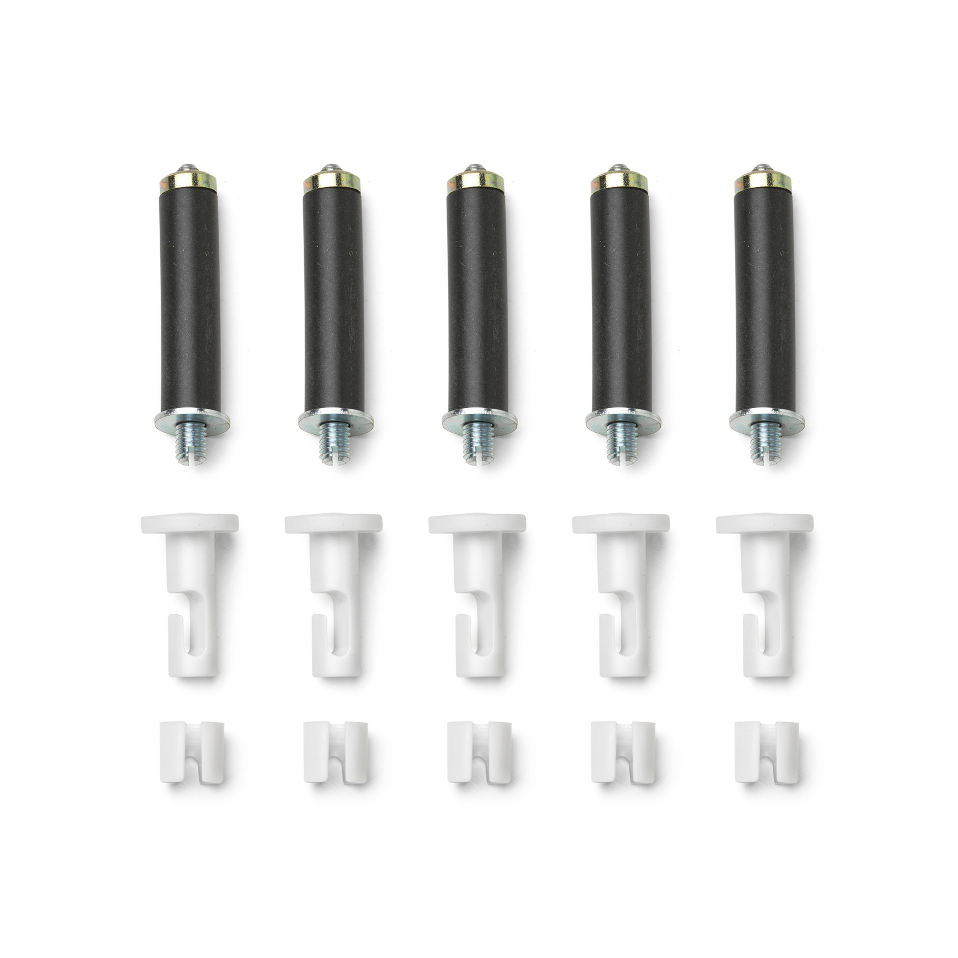 Kit with white hooks and white cable clamps RF6480109 Flos