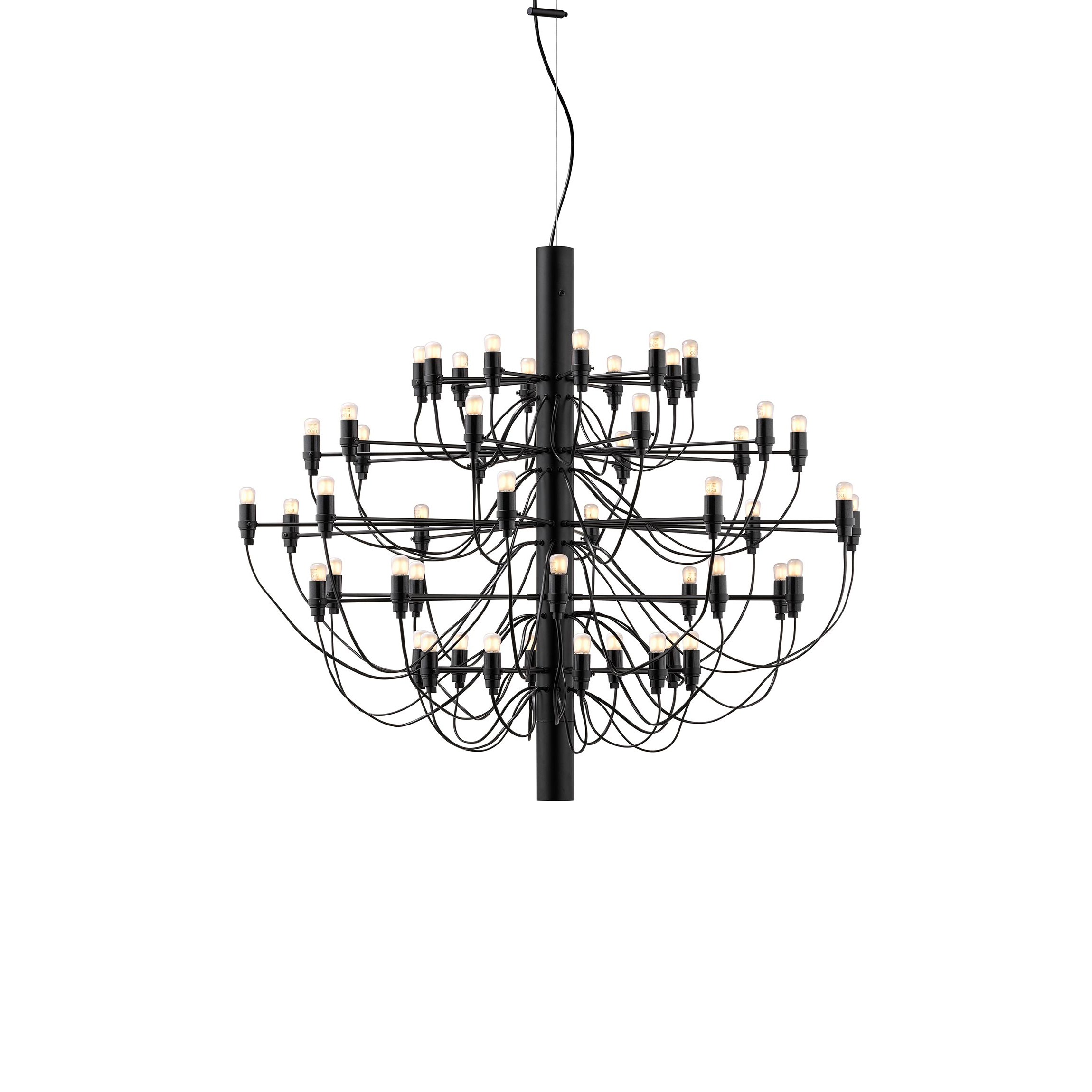 Flos-Pim-Image-Luminaire-Suspension-2097-50_Frosted_Bulbs-Matte_Black