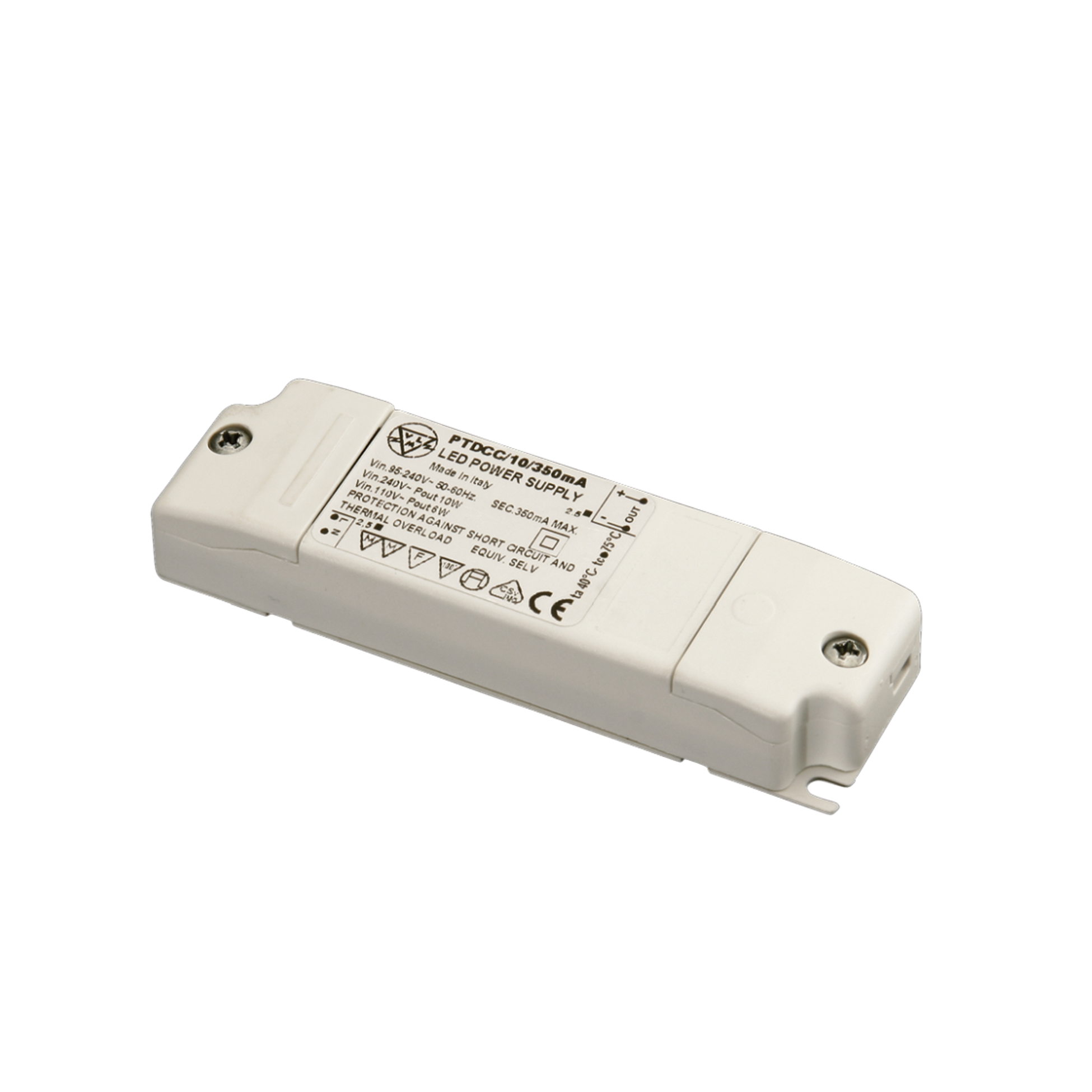Power supply 10 x 1W/ 100÷265V Iout 350mA (7x1W/110V) IP40 Class II